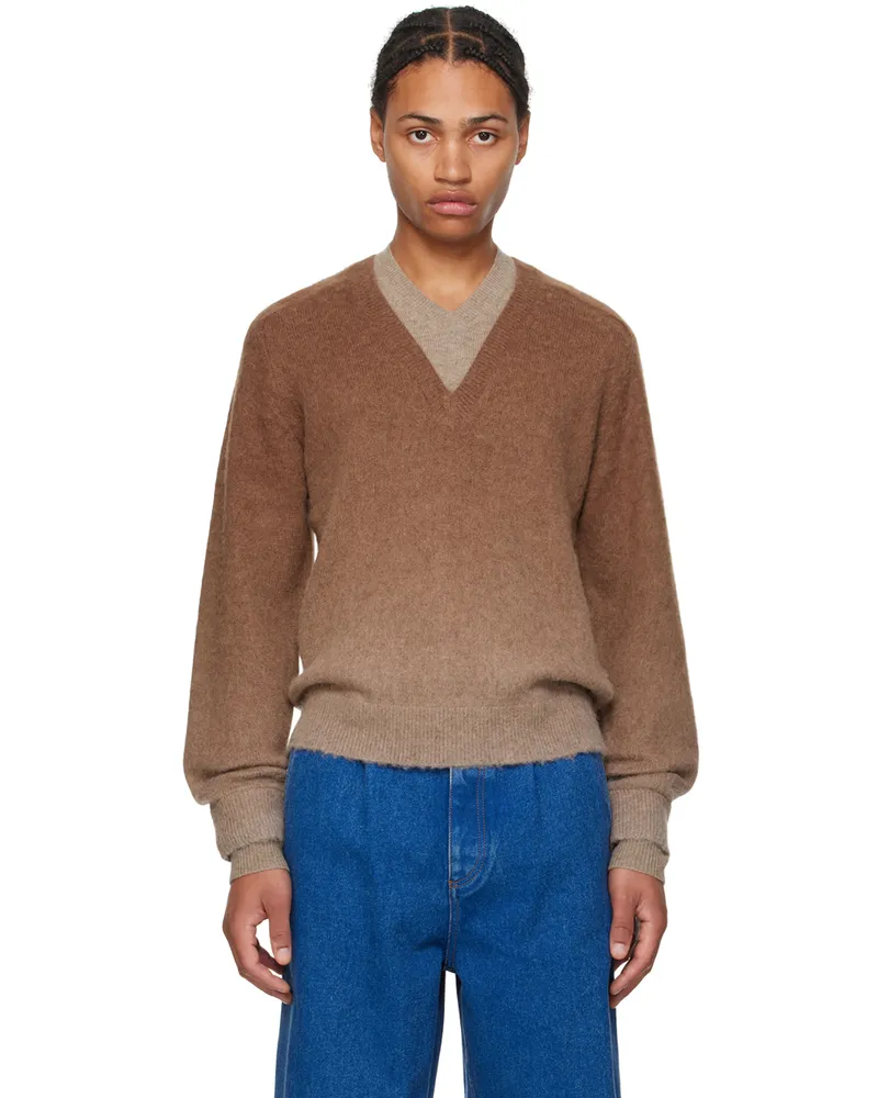 J.W.Anderson Brown Gradient Sweater 660