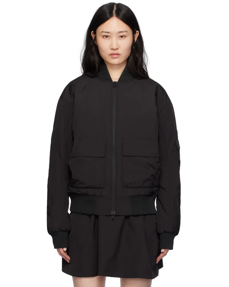 Soulland Black Helios Bomber Jacket Black