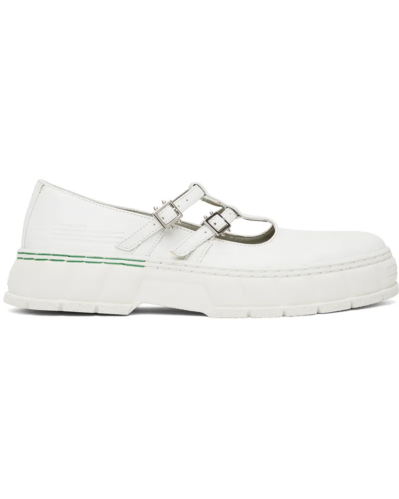 VIRÓN White 2001 Apple Mary Jane Loafers 100