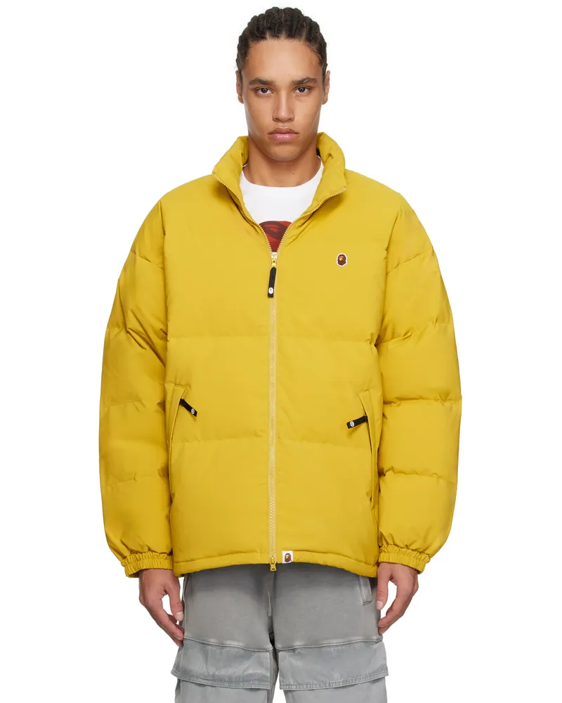 BAPE Yellow One Point Down Jacket Yel-yellow