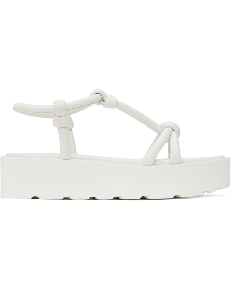 Gianvito Rossi White Marine Flat Sandals White