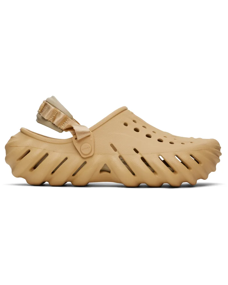Crocs Tan Echo Clogs Wheat