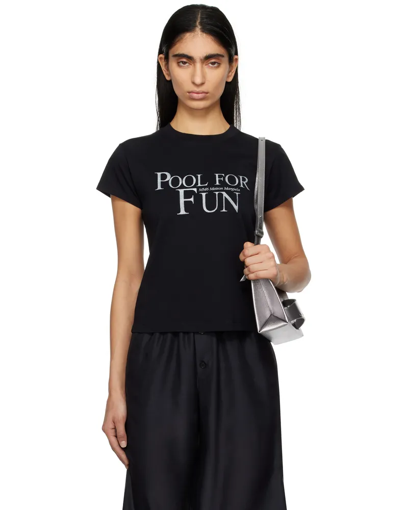 Maison Margiela Black Pool Print T-shirt 900
