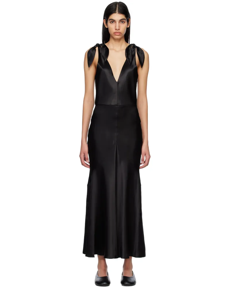 Gabriela Hearst Black Havilland Maxi Dress Blk