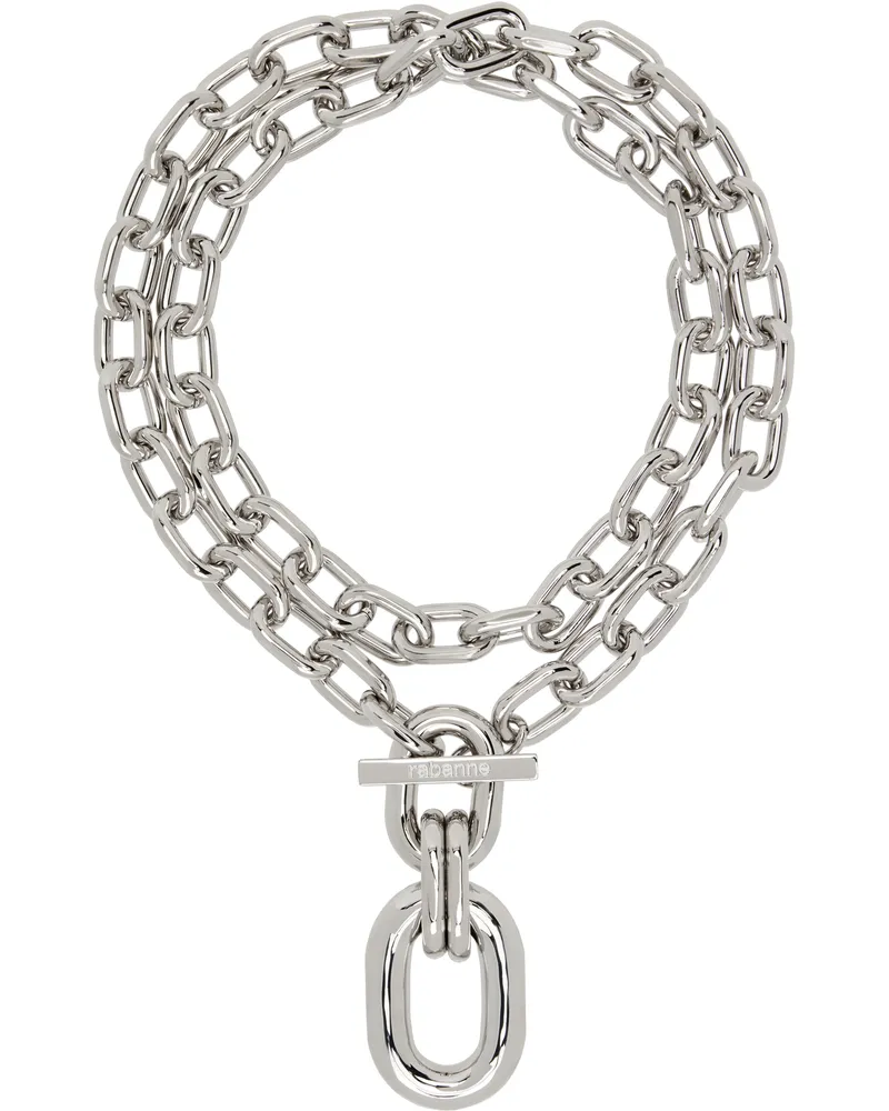 Paco Rabanne Silver Double XL Link Necklace P040