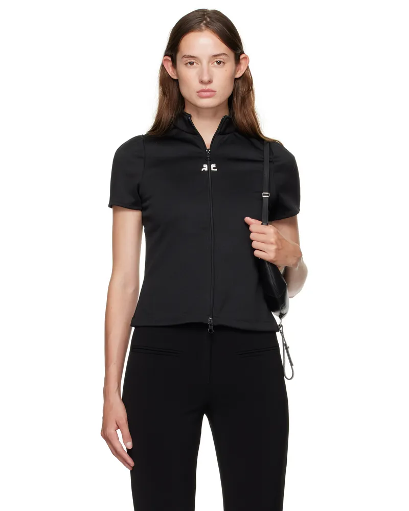 Courrèges Black Interlock Tracksuit Top 9999