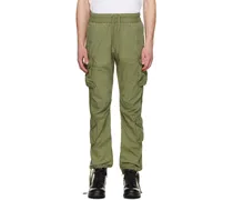 Green Garment-Dyed Cargo Pants