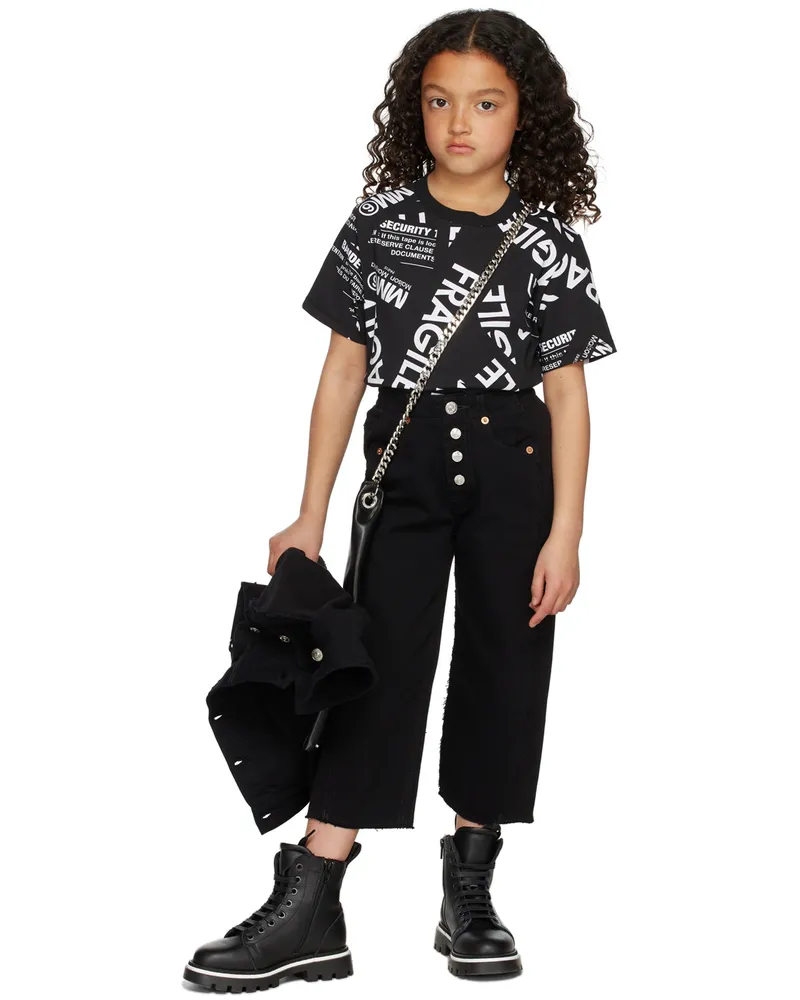 Maison Margiela Kids Black Sweatpants Jeans M6900