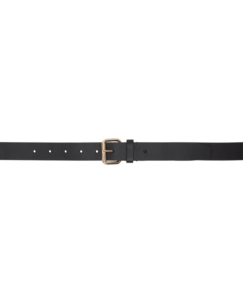 VETEMENTS Black Iconic Logo Belt Black