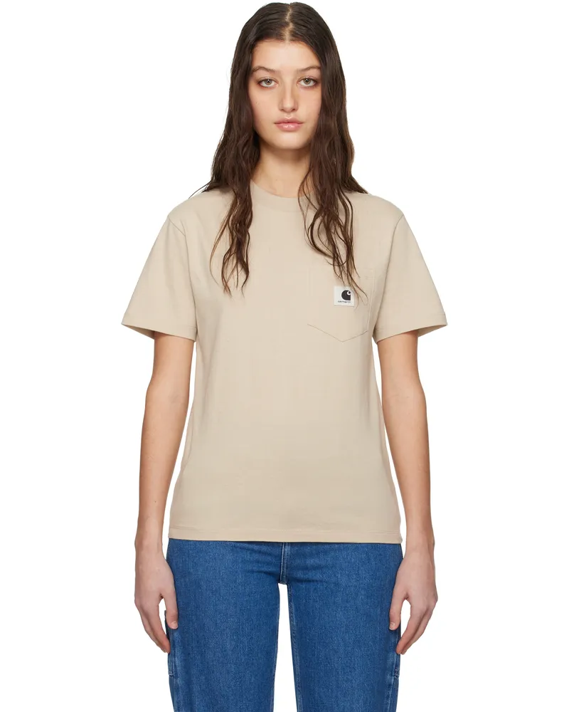 Carhartt WIP Beige Pocket S/S T-shirt Fleur