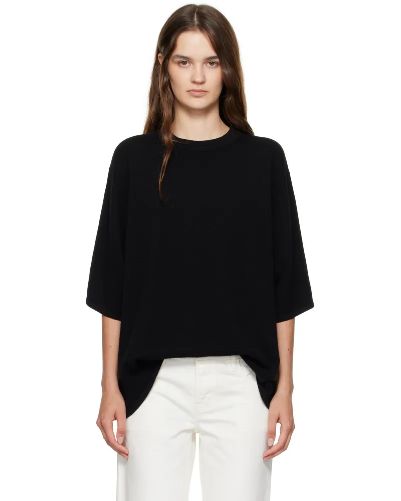 St. Agni Black Cashmere Copain T-shirt Black