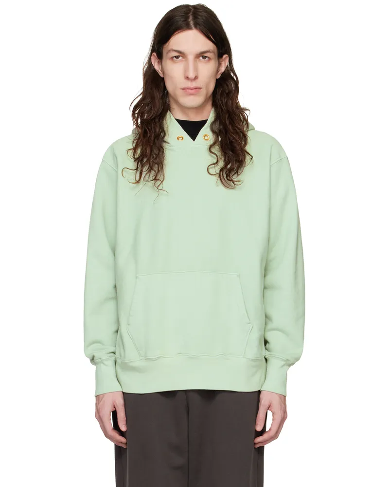 LES TIEN Green Heavyweight Hoodie Mint