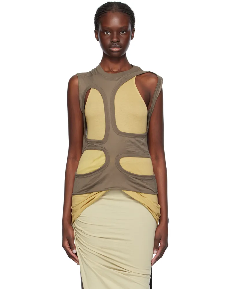 DRKSHDW by Rick Owens Gray Membrane I Tank Top 34