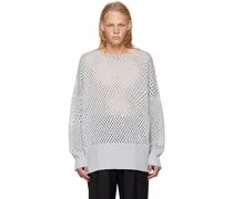 Gray Loose Neck Sweater