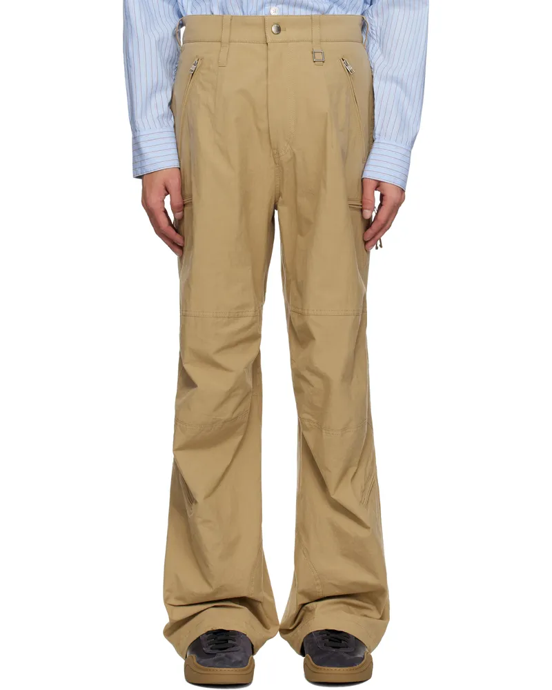 Wooyoungmi Beige Cotton Parachute Trousers Beige937e