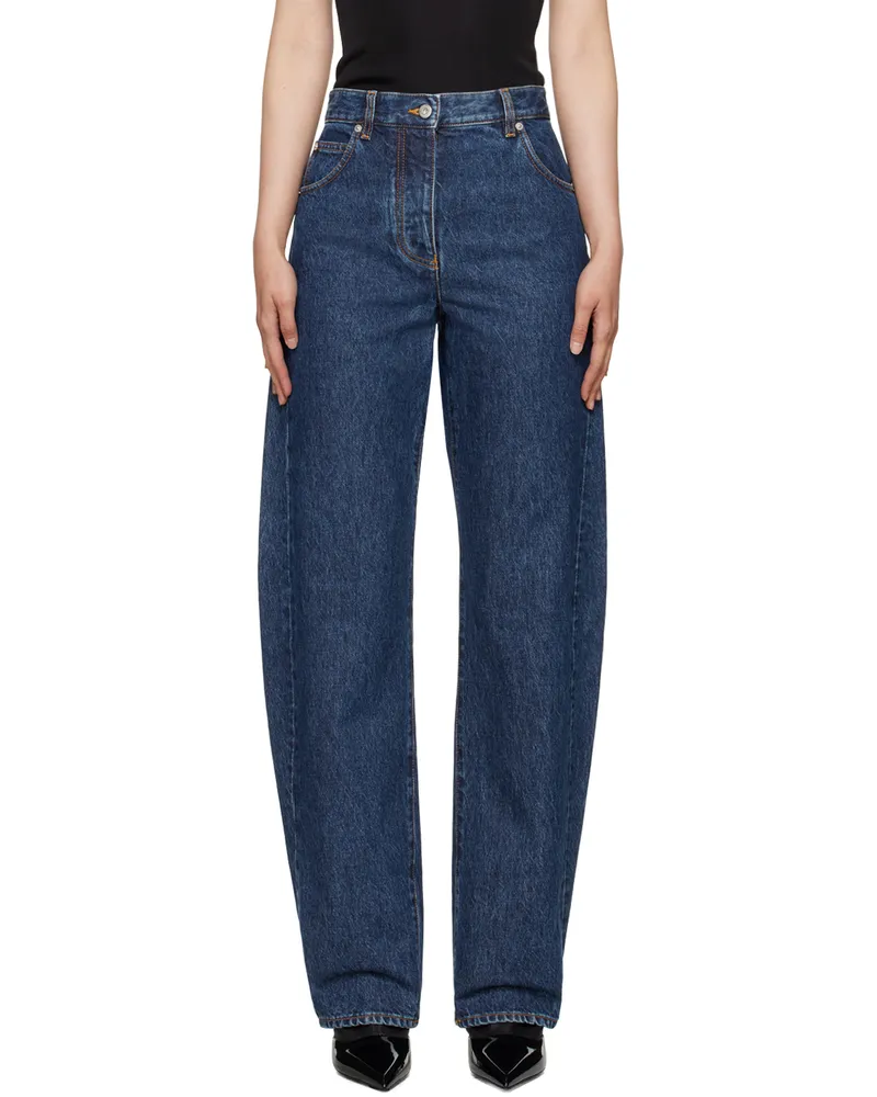 Ferragamo Blue Five-Pocket Jeans 002