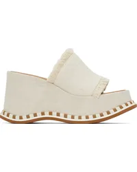 See by Chloé Off-White Allyson Wedge Sandals 101-natural