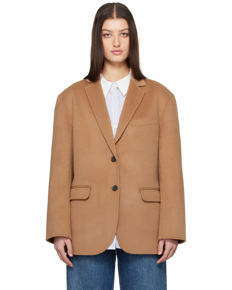 Anine Bing Brown Quinn Blazer Brown