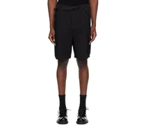 Black Dark Cargo Shorts