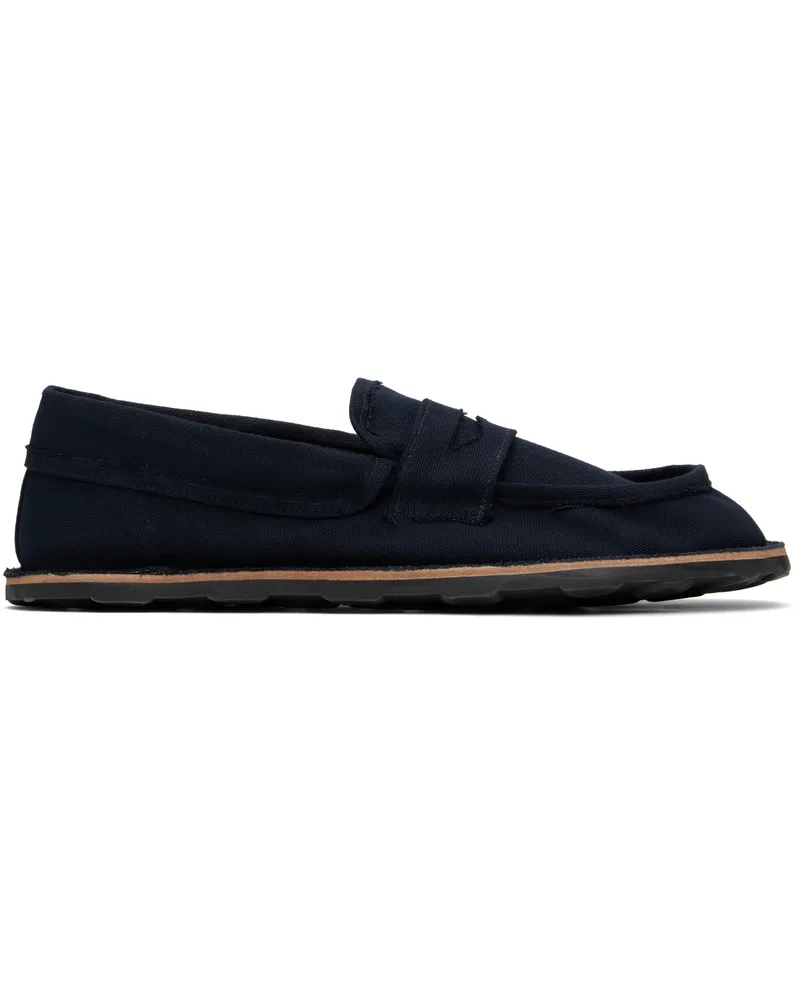 Moschino Navy Desert College Loafers Blue