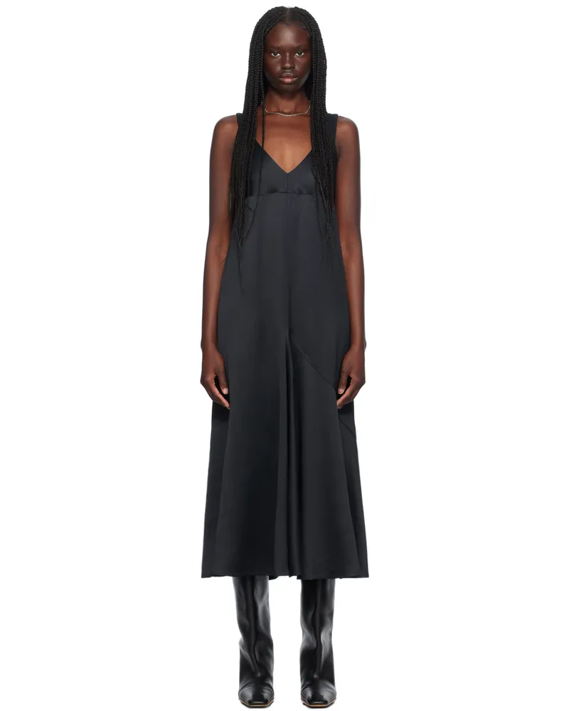 Studio Nicholson Navy Wylie Maxi Dress Black