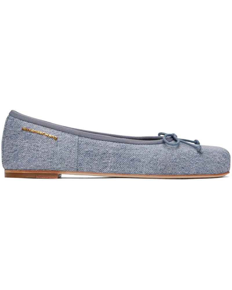 Alexander Wang Blue Billie Trompe-L'oeil Ballerina Flats 113
