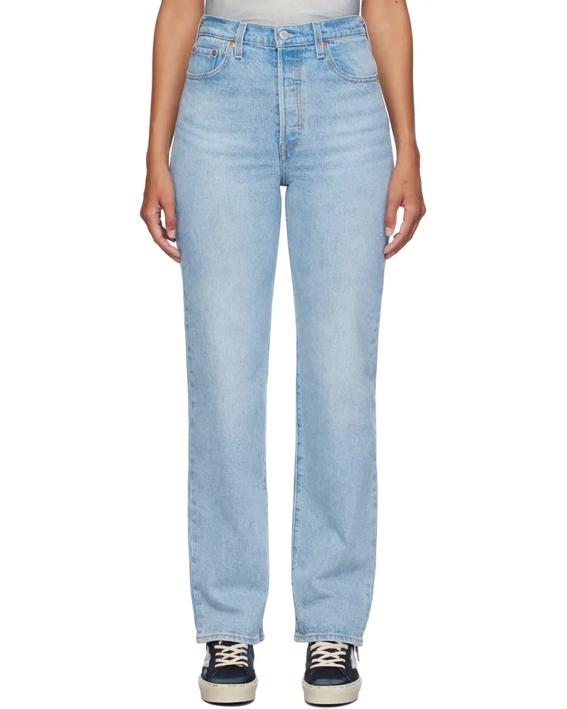 Levi's Blue Ribcage Full Length Jeans Samba