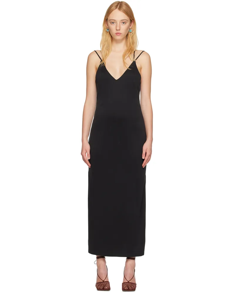 THIRD FORM Black Form Cross Back Midi Dress Washed