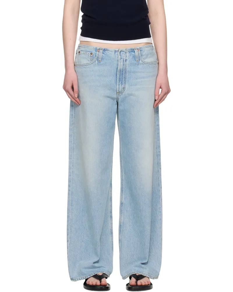 AGOLDE Blue Lex Jeans Reach