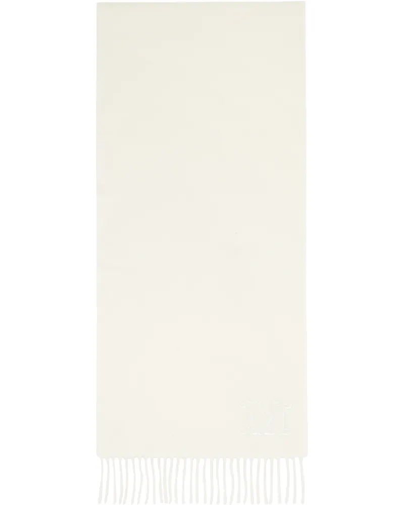 Max Mara White Dalia Scarf 91