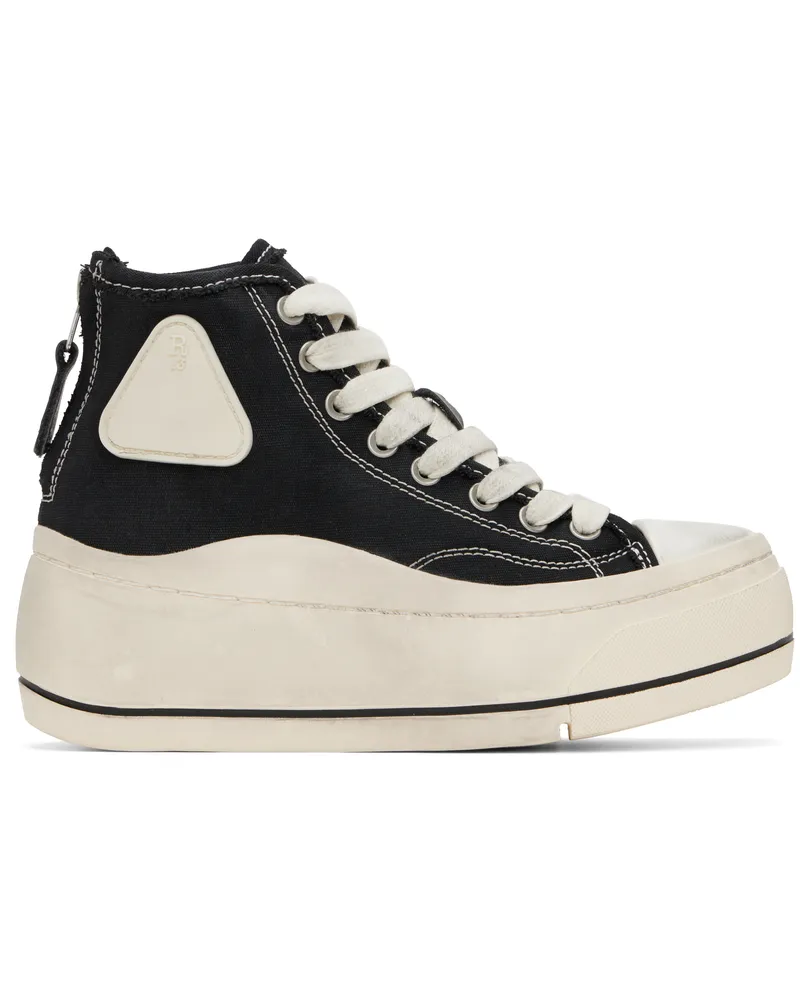 R13 Black Kurt High Top Sneakers Black