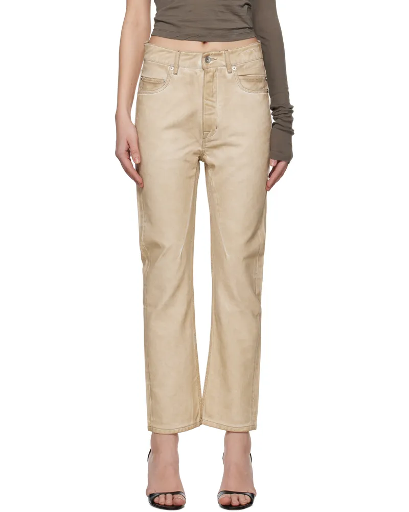 DRKSHDW by Rick Owens Beige Hollywood VDD Jeans 81