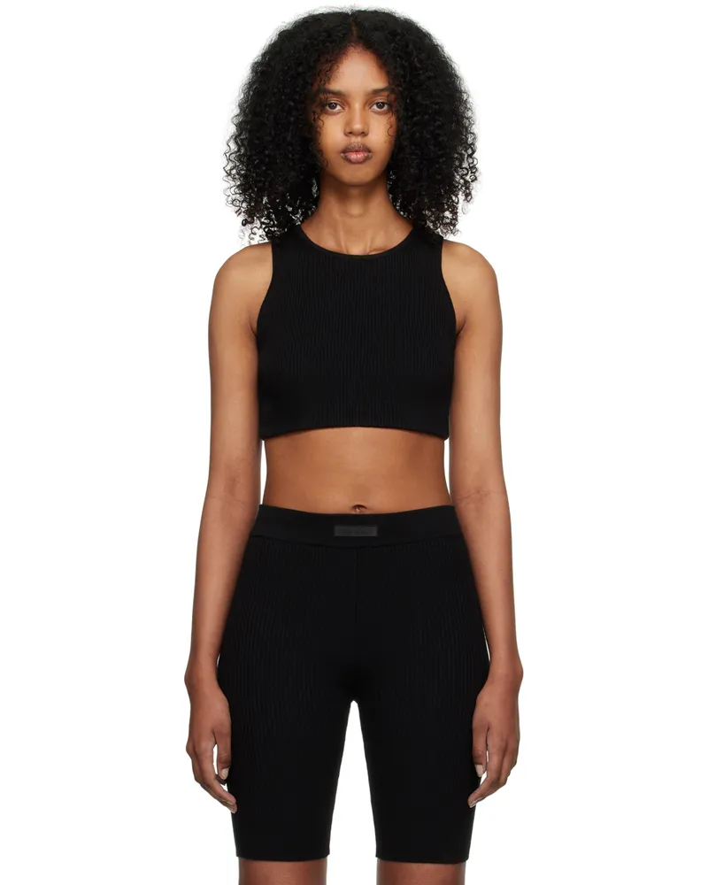 Fear of God Black Rib Tank Top Jet