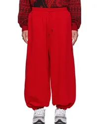 LU'U DAN Red Baggy Bontan Lounge Pants Red