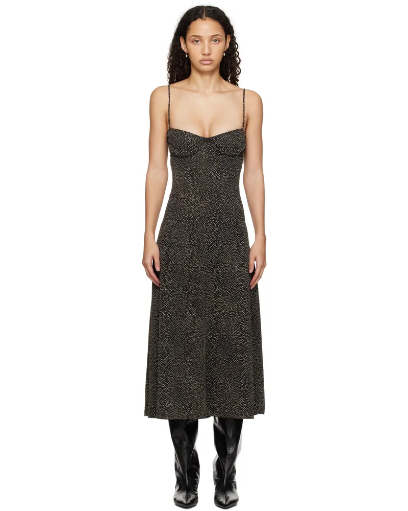 Beaufille Black Ariel Midi Dress Black