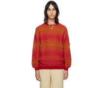 SSENSE Exclusive Orange Pixel Sweater