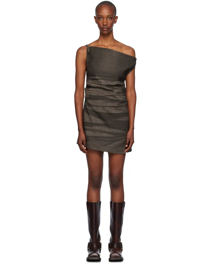 Acne Studios Brown Dumella Minidress 975