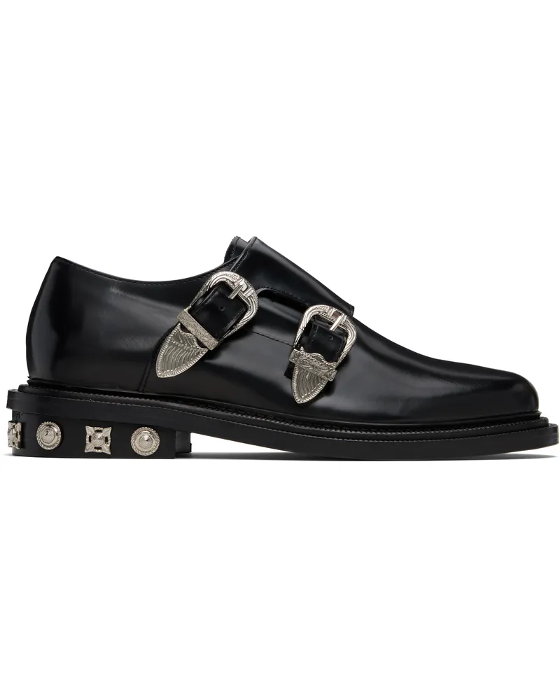 Toga Black Double Monkstraps Black