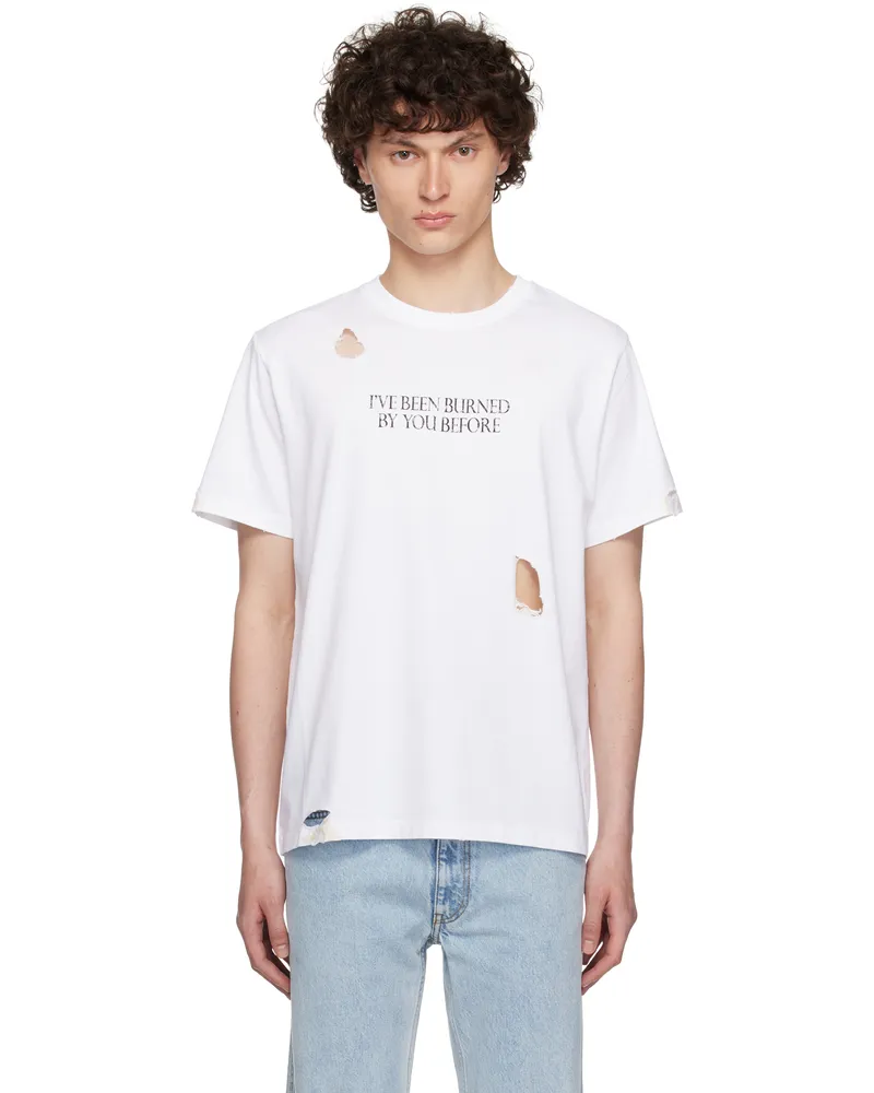 COPERNI White Disney 'Burned By You Before' Boxy T-shirt White