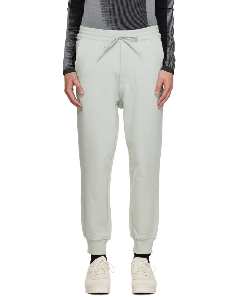 Y-3 Green Cuffed Sweatpants Wonder