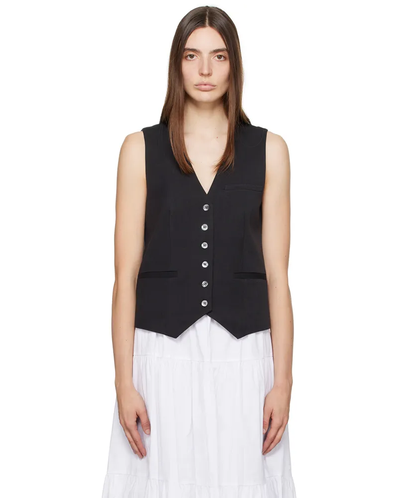 STAUD Black Brett Vest Blk