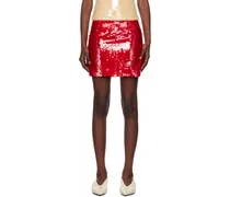 Red Quattro Miniskirt