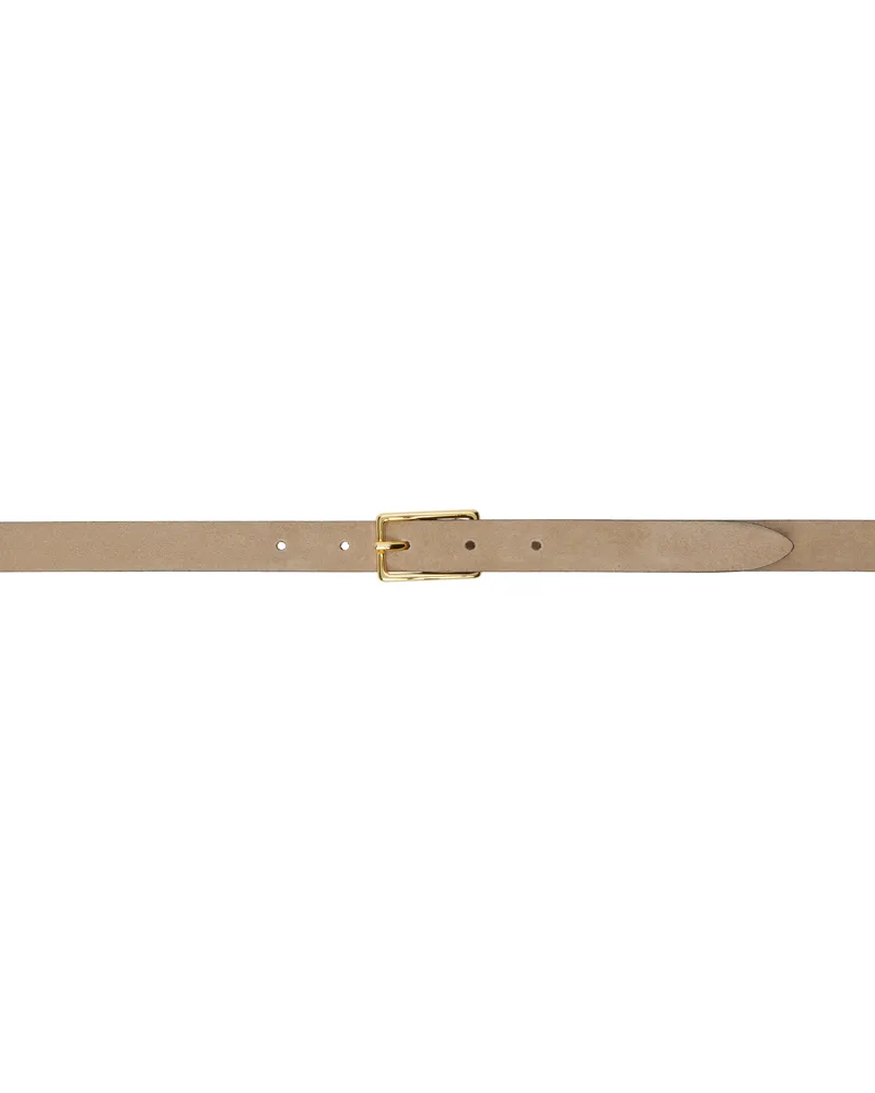 Anderson's Taupe Skinny Suede Belt F1
