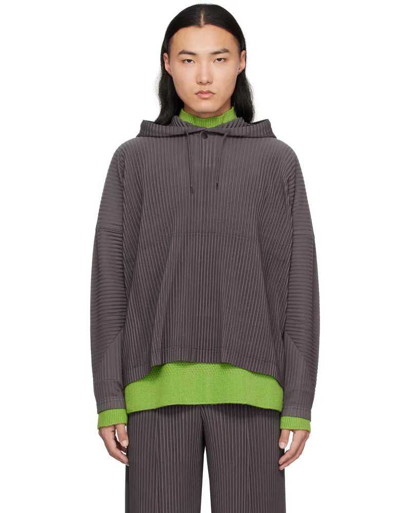 Issey Miyake Purple Monthly Color December Hoodie 83-slate