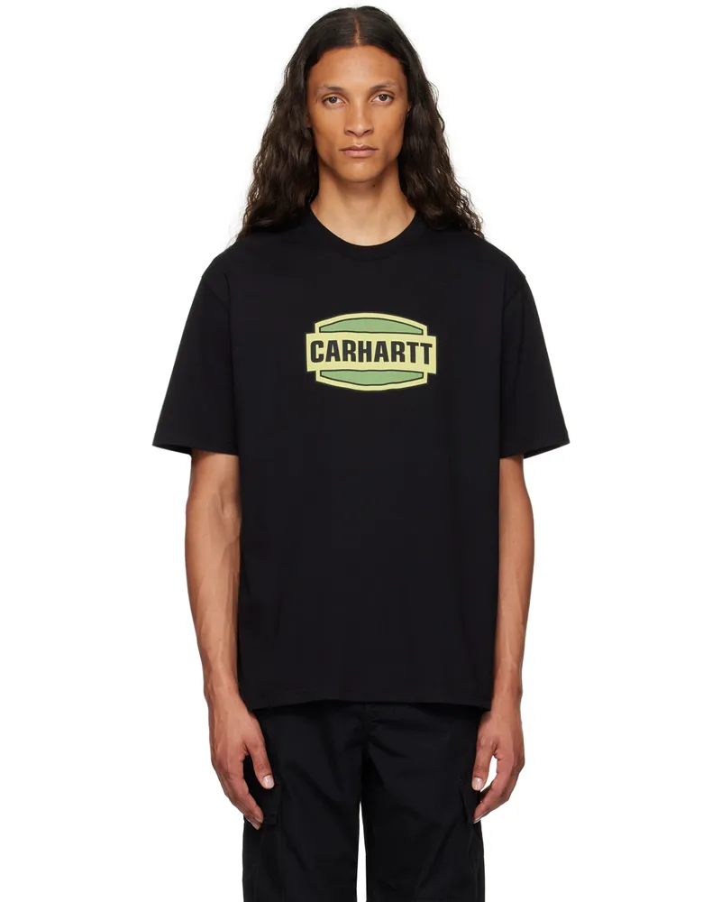 Carhartt WIP Black Press Script T-Shirt Xx