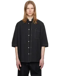 Christophe Lemaire Black Double Pocket Shirt Bkblack