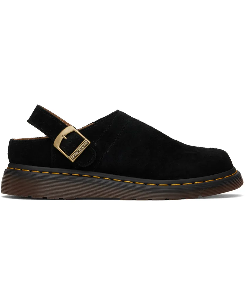 Dr.Martens Black Isham Desert Oasis Suede Mules