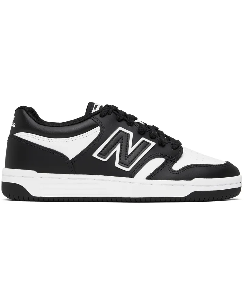 New Balance Black & White 480 Sneakers White