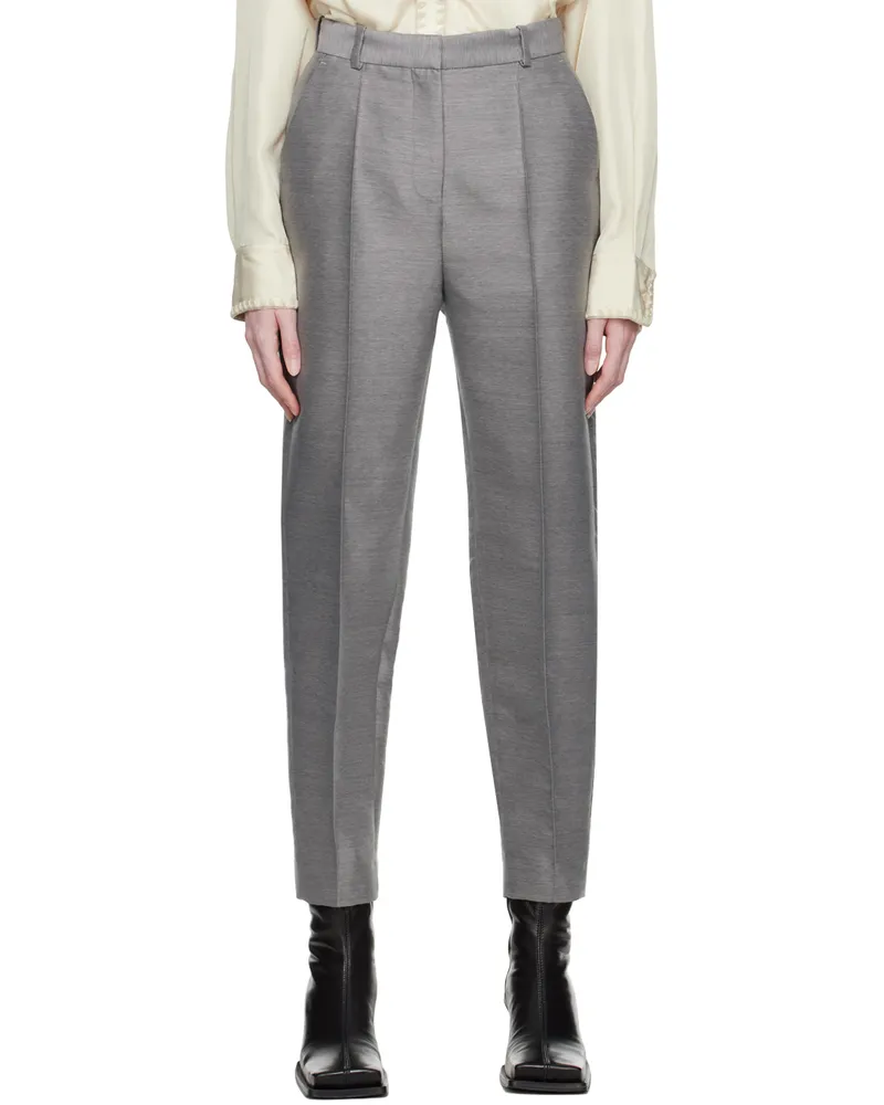 Totême Gray Evening Trousers 302