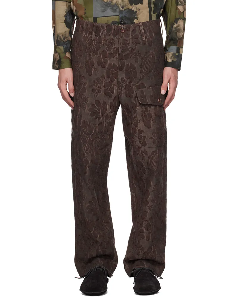 Uma Wang Burgundy Paxton Pants Uw790
